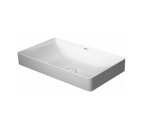 Раковина, Duravit, DuraSquare, шгв 600*345*140, отверстия для смесителя-отсутствуют, цвет-белый