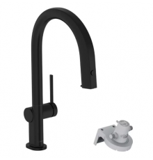 Смеситель для кухни, Hansgrohe, Aqittura , цвет-черный матовый