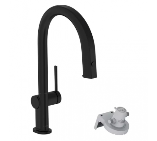 Смеситель для кухни, Hansgrohe, Aqittura , цвет-черный матовый