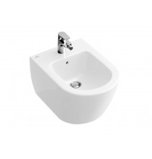 Биде, Villeroy&Boch, Subway 2.0, подвесной, шгв 375*565*280, цвет биде-альпийский белый