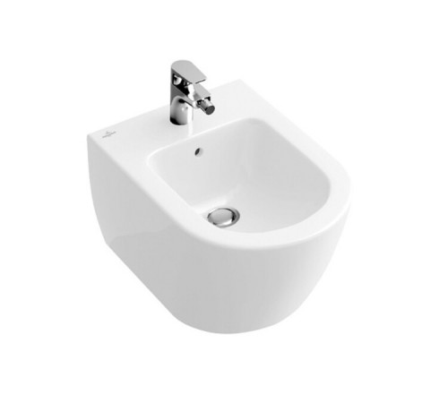 Биде, Villeroy&Boch, Subway 2.0, подвесной, шгв 375*565*280, цвет биде-альпийский белый