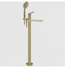 Смеситель для ванны и душа, Gessi, Rilievo, напольный, цвет-Brushed Brass PVD