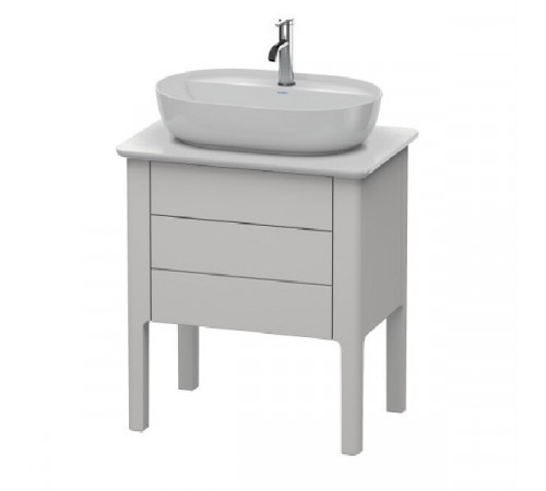 Тумба под раковину, Duravit, Luv, шгв 688*450*743, раковина-необходимо заказать, цвет-скандинавский белый шелковисто-матовый