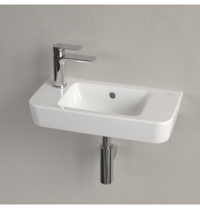 Раковина, Villeroy&Boch, O.Novo, шгв 500*250*95, отверстия для смесителя-1 сквозное, 1 промаркированное, CeramicPlus, цвет-альпийский белый