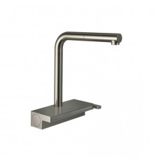 Смеситель для кухни, Hansgrohe, Aquno Select M81, цвет-сталь