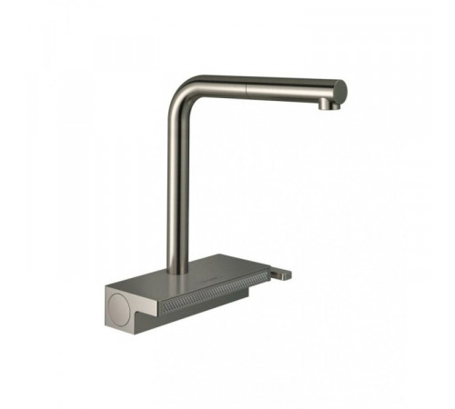 Смеситель для кухни, Hansgrohe, Aquno Select M81, цвет-сталь