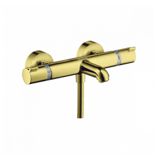 Смеситель для ванны и душа, Hansgrohe, Ecostat Comfort, цвет-полированное золото