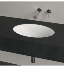 Раковина, Villeroy&Boch, Loop&Friends, шгв 485*325*205, отверстия для смесителя-отсутствуют, CeramicPlus, цвет-Stone White