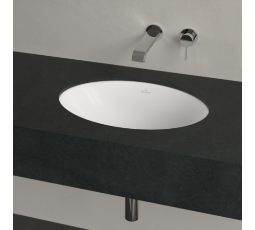 Раковина, Villeroy&Boch, Loop&Friends, шгв 485*325*205, отверстия для смесителя-отсутствуют, CeramicPlus, цвет-Stone White