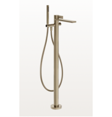 Смеситель для ванны и душа, Gessi, Inverso Diamantato, напольный, цвет-Finox Brushed Nickel
