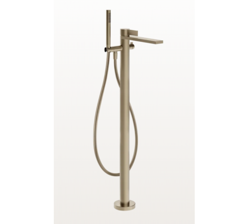 Смеситель для ванны и душа, Gessi, Inverso Diamantato, напольный, цвет-Finox Brushed Nickel