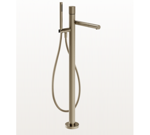 Смеситель для ванны и душа, Gessi, Incastri, напольный, цвет-Finox Brushed Nickel