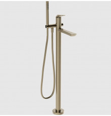 Смеситель для ванны и душа, Gessi, Ventaglio, напольный, цвет-Finox Brushed Nickel