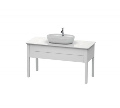 Тумба для консоли, Duravit, Luv, шгв 1388*570*743, раковина-необходимо заказать, цвет-белый шелковисто-матовый