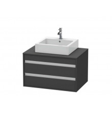 Тумба под раковину, Duravit, Ketho, шгв 800*550*496, раковина-необходимо заказать, цвет-графит матовый