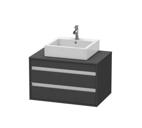 Тумба под раковину, Duravit, Ketho, шгв 800*550*496, раковина-необходимо заказать, цвет-графит матовый