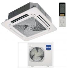 AB140S2SR1FA / 1U140S2SN2FA / PB-950QB, Сплит-система, Haier, Super Match Plus, кассетная, 4-х поточная с круговым потоком, с ИК пультом