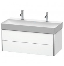 Тумба под раковину, Duravit, XSquare, шгв 984*460*397, раковина-необходимо заказать, цвет-белый матовый