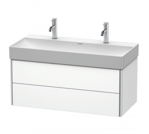 Тумба под раковину, Duravit, XSquare, шгв 984*460*397, раковина-необходимо заказать, цвет-белый матовый