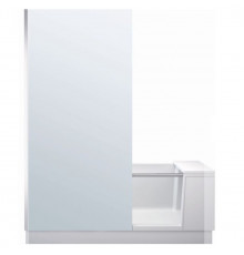 Ванна, Duravit, Shower+Bath, шгв 1700*750*2105, со смонтированной дверцей, стекло в панели слева, цвет-белый матовый