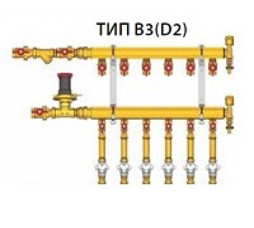 Узел коллекторный 1" x 1/2"/6