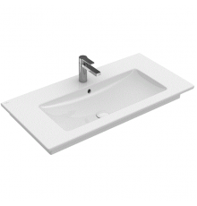 Раковина, Villeroy&Boch, Venticello, шг 800*500*165, отверстия для смесителя-1 сквозное, 2 промаркированных, CeramicPlus, цвет-альпийский белый