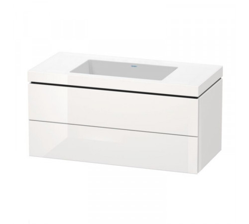 Тумба под раковину, Duravit, L-Cube, шгв 1000*480*500, раковина-в комплекте, цвет-белый глянцевый