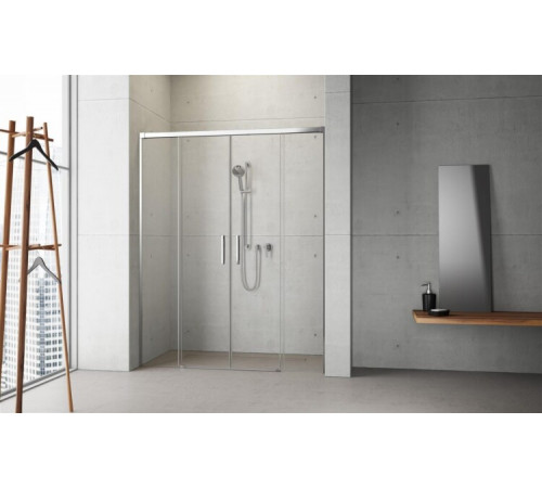 Дверь, Radaway, Idea DWD, шв 1700*2005, петли-универсальные (слева или справа), хром, цвет стекла-прозрачный, Easy Clean