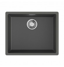 Мойка, OMOIKIRI, Yamakawa, шгв 556*456*200, отверстия для смесителя-отсутствуют, цвет-платина