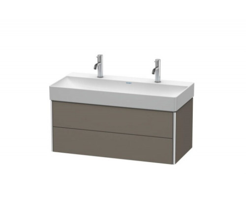 Тумба под раковину, Duravit, XSquare, шгв 984*460*397, раковина-необходимо заказать, цвет-фланелево-серый шелковисто-матовый