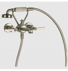 Смеситель для ванны и душа, Gessi, VENTI20, цвет-Finox Brushed Nickel (старый арт.65113/149)