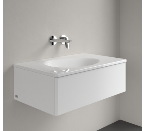 Раковина, Villeroy&Boch, Antao, шг 800*500, отверстия для смесителя-отсутствуют, CeramicPlus, цвет-альпийский белый