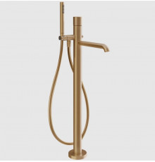 Смеситель для ванны и душа, Gessi, Habito Diamantato, напольный, цвет-Warm Bronze Brushed PVD