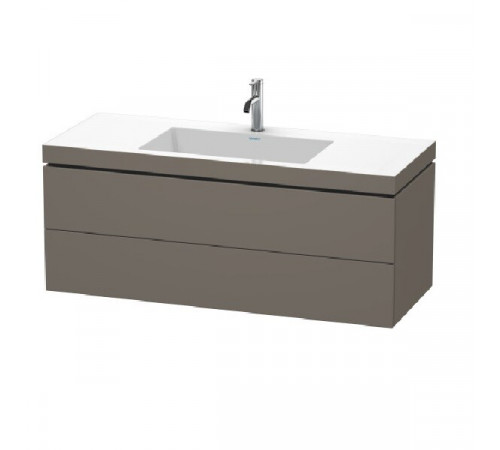 Тумба под раковину, Duravit, L-Cube, шгв 1200*480*500, раковина-в комплекте, цвет-фланелево-серый шелковисто-матовый