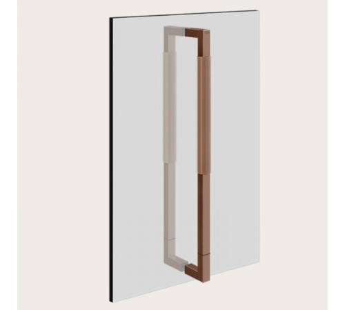 Ручка двойная, Gessi, Shower G Rigato, 450мм, цвет-Copper Brushed PVD