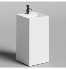 Раковина, Salini, Armonia Square Top, шгв 450*450*900, отверстия для смесителя-1, цвет-белый матовый