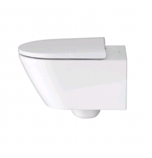 Унитаз, Duravit, D-Neo, RIMLESS, подвесной, шгв 370*540*360, цвет-белый/белый матовый сатинированный