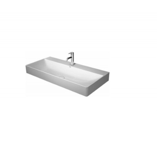 Раковина, Duravit, DuraSquare, шгв 1000*470*145, отверстия для смесителя-отсутствуют, цвет-белый