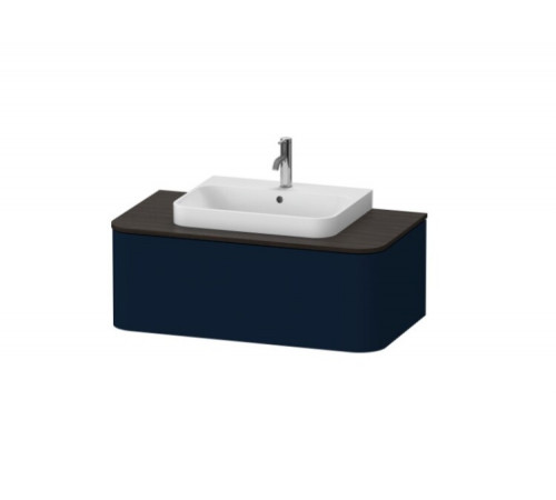 Тумба под раковину, Duravit, Happy D.2 Plus, шгв 1000*550*354, раковина-необходимо заказать, цвет-темно-синий шелковисто-матовый