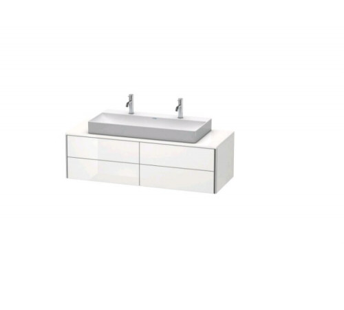 Тумба под раковину, Duravit, XSquare, шгв 1400*548*400, раковина-необходимо заказать, цвет-White High Gloss