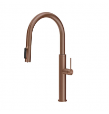 Смеситель для кухни, Gessi, Flessa, цвет-Copper Brushed PVD