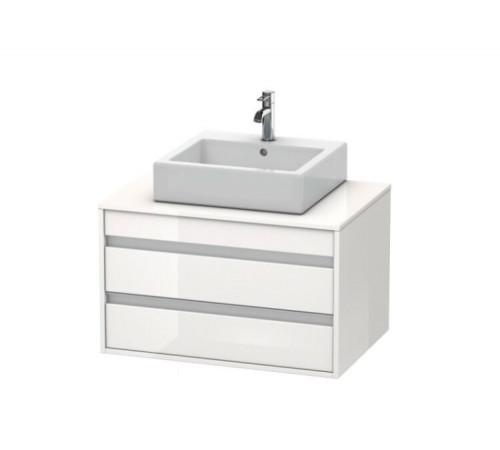 Тумба под раковину, Duravit, Ketho, шгв 800*550*496, раковина-необходимо заказать, цвет-белый глянцевый