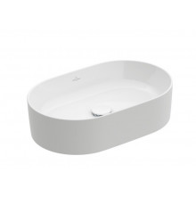 Раковина, Villeroy&Boch, Collaro, шгв 560*360*145, отверстия для смесителя-отсутствуют, CeramicPlus, цвет-альпийский белый