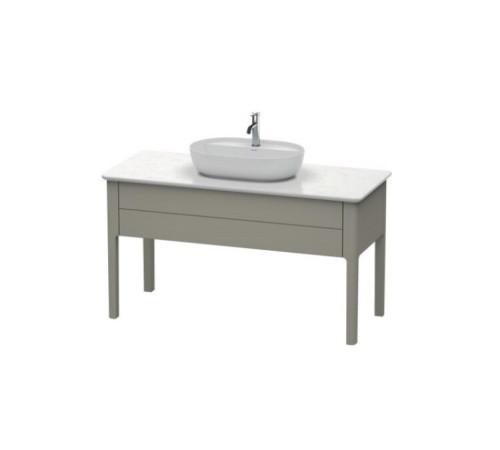 Тумба для консоли, Duravit, Luv, шгв 1338*570*743, раковина-необходимо заказать, цвет-каменно-серый шелковисто-матовый