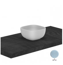 Раковина, Scarabeo, Glam, шгв 225*225*110, отверстия для смесителя-отсутствуют, цвет-Air matt