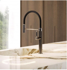 Смеситель для кухни, Gessi, VENTI20, цвет-никель PVD (Nickel PVD)