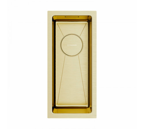 Мойка, OMOIKIRI, TAKI, шгв 200*440*180, отверстия для смесителя-отсутствуют, цвет-светлое золото