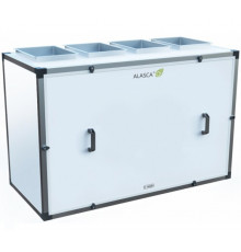 R1400V AC W Pro, Вентиляционная установка Alasca R приточно-вытяжная с энтальпийным пластинчатым рекуператором + смес. узел, заслонки, датчики