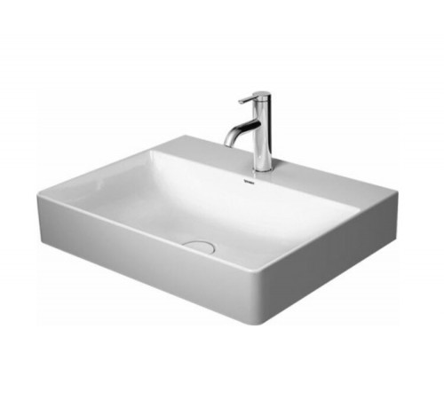Раковина, Duravit, DuraSquare, шгв 600*470*145, отверстия для смесителя-отсутствуют, цвет-белый