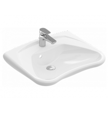 Раковина, Villeroy&Boch, O.Novo Vita, шгв 600*490*140, отверстия для смесителя-1 сквозное, 2 промаркированных, цвет-альпийский белый